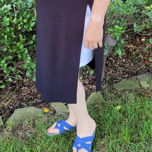 Chico's, Black over white one-piece, Size 2.0 - Picture 3 of 4